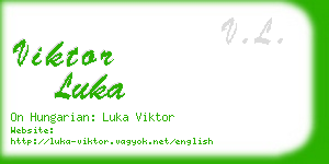 viktor luka business card